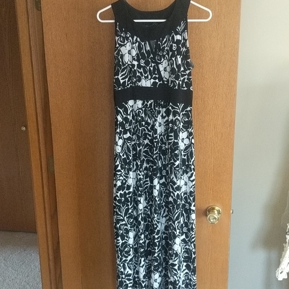 Black and White Maxi Sundress